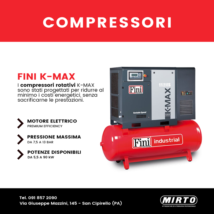 #Compressori Fini K-MAX 🛠